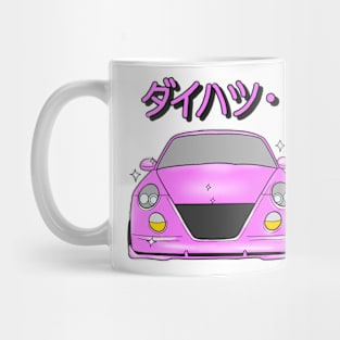 Pink Daihatsu Copen & Maneki-Neko Mug